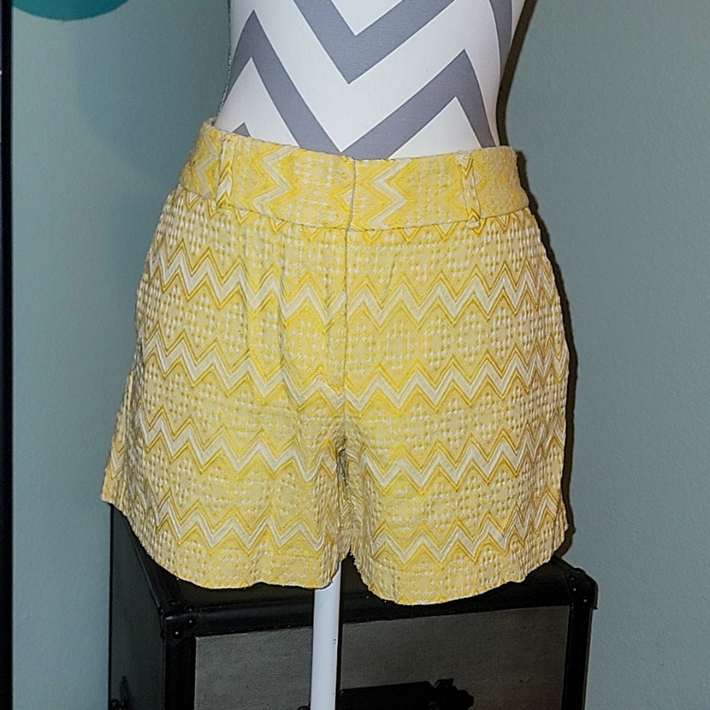 Ann Taylor tribal print shorts with front pockets